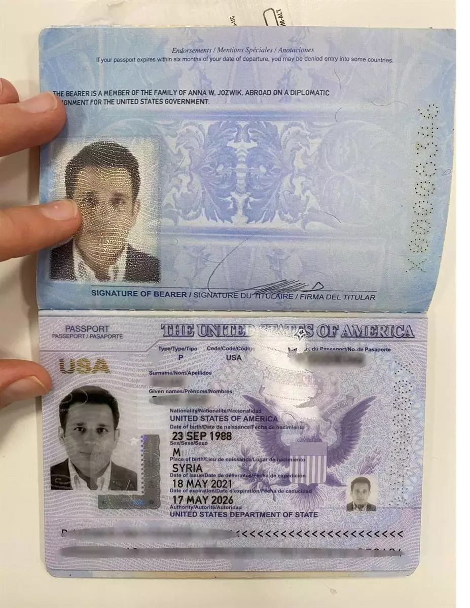 New USA Passport Template PSD 2024